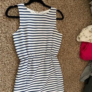 JCrew Blue/white stripe Dress Size 0